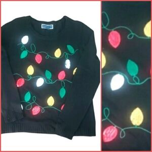 Karen Scott Holiday Sweater Womens L